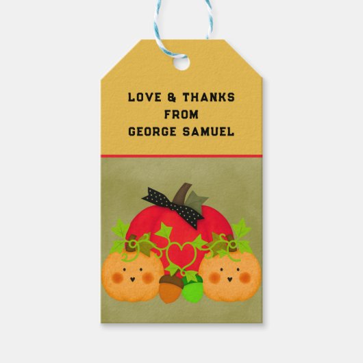 HerbstHalloween-Brautparty-Gift-Tags Geschenkanhänger (Vorderseite)