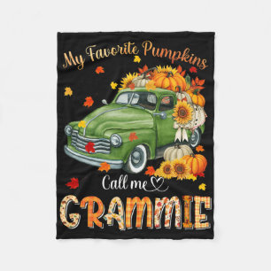 HerbstHalloween Fall Mein Lieblings-Kürbis ruft mi Fleecedecke