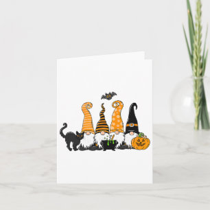 HerbstHalloween-Gnome Niedlicher Herbstpumpenfall  Karte