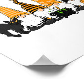 HerbstHalloween-Gnome Niedlicher Herbstpumpenfall Poster (Ecke)