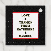 HerbstHalloween Polterabend Liebesmarken Geschenkanhänger (Rückseite)