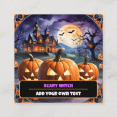 HerbstHalloween Populärkultur Quadratische Visitenkarte (Vorderseite)