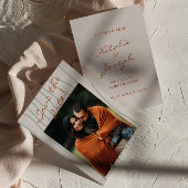 Herbsthandgeschriebenes Foto "Earthy Retro" Save The Date