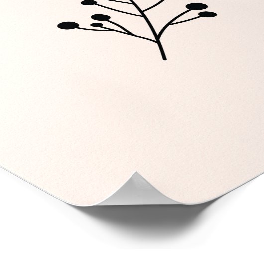 Herbsthandgezeichnet, Saisonsammlung. Poster (Ecke)