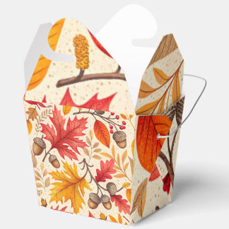 Herbstharmonie: Ein farbenfrohes Herbstmuster Geschenkschachtel