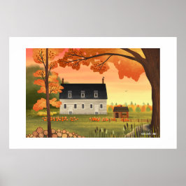 Herbsthaus Autumn Pumpen Large Print Poster