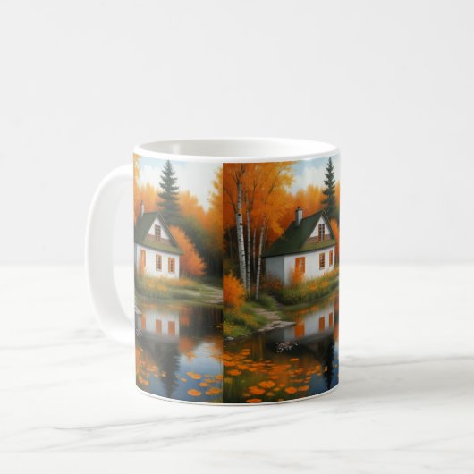 Herbsthaus Kaffeetasse (Vorderseite Links)