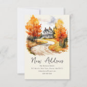 Herbsthaus | Neue Zuhause-Adresse Ankündigung (Vorderseite)