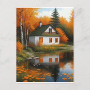 Herbsthaus Postkarte