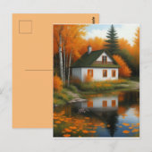 Herbsthaus Postkarte (Vorne/Hinten)