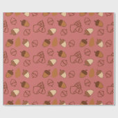 Herbsthazelnut Nahtlose Umschlagpapier für Herbst Geschenkpapier (Flach)