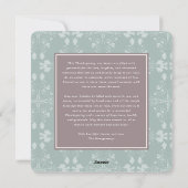 HerbstHerbstlaub Brown Wirbel Erntedank Foto Feiertagskarte (Rückseite)