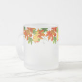 HerbstHerbstlaub Mattierte Tasse (Vorderseite Links)