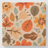 HerbstHerbstlaub Stone Untersetzer (Vorderseite)