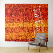 HerbstHerbstlaube | Benutzerdefinierter Hintergrun Wandteppich (Beispiel (Horizontal))