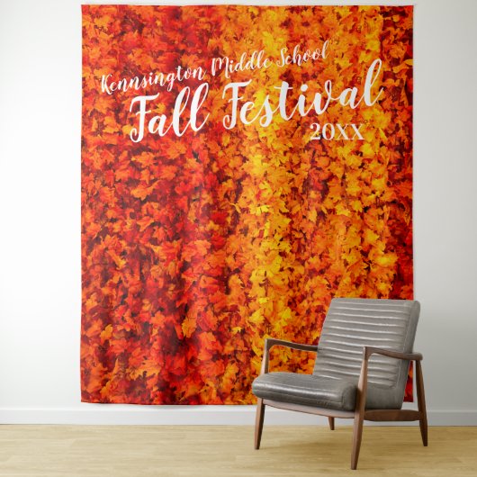 HerbstHerbstlaube | Benutzerdefinierter Hintergrun Wandteppich (Beispiel)