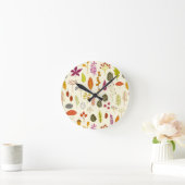 HerbstHerbstlaube Runde Wanduhr (Zuhause)