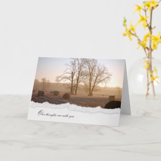 Herbstheuballen im Feld Karte (Gelbe Blume)