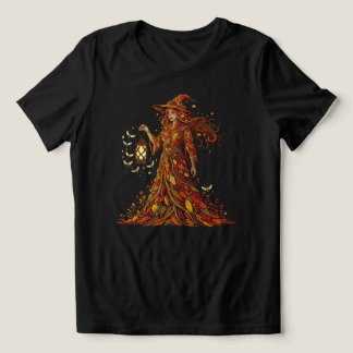 Herbsthexe mit Lantern Fall Vibes Tri-Blend Shirt