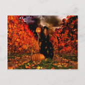 Herbsthexe Postkarte (Vorderseite)