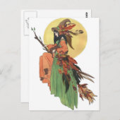 Herbsthexe Postkarte (Vorne/Hinten)