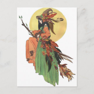Herbsthexe Postkarte