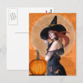 Herbsthexe (Postkarte) Postkarte (Vorne/Hinten)