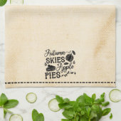 Herbsthimmel Apfelkuchen Mehlsack aussehen Geschirrtuch (Gefaltet)