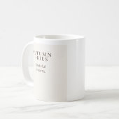 Herbsthimmel, dankbare Herzen | Herbstliches Ernte Kaffeetasse (Vorderseite Links)