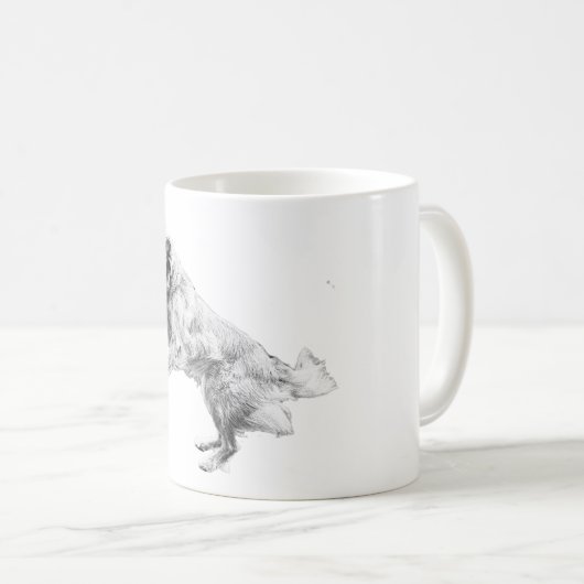 Herbsthimmel, flatternder Geist Kaffeetasse (VorderseiteRechts)