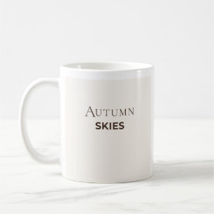 Herbsthimmel-Tasse   Minimalistische Herbst-Kaffee Kaffeetasse