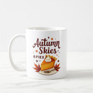 Herbsthimmel und Kürbiskuchen Cozy Fall Kaffeetasse