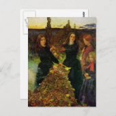 Herbsthinterlassen Kunst Postkarte (Vorne/Hinten)