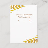 Herbsthinterlassen Wasserfarbenschmuck - Vorhaltsa Visitenkarte (Vorderseite)