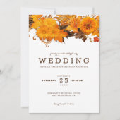 Herbsthochzeit der Blume Einladung (Vorderseite)