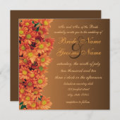 Herbsthochzeit der Blume Einladung (Vorne/Hinten)