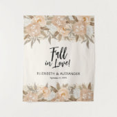 Herbsthochzeit der Blume Wandteppich (Vorderseite)