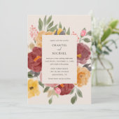 Herbsthochzeit | einladung (Stehend Vorderseite)