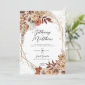 Herbsthochzeit Einladung (Stehend Vorderseite)