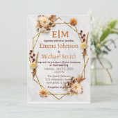 Herbsthochzeit Einladung (Stehend Vorderseite)