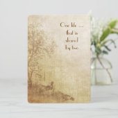 Herbsthochzeit Einladung (Stehend Vorderseite)