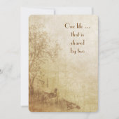 Herbsthochzeit Einladung (Vorderseite)