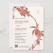 Herbsthochzeit Einladung (Vorderseite)