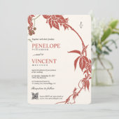 Herbsthochzeit Einladung (Stehend Vorderseite)