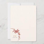 Herbsthochzeit Einladung (Rückseite)