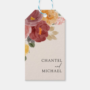 Herbsthochzeit Gift Favor Tags Geschenkanhänger