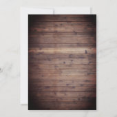 Herbsthochzeit glücklich je nach Probe Abendessen Einladung (Rückseite)