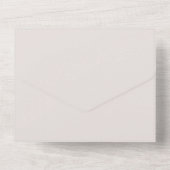 Herbsthochzeit in der Liebe Rustikaler Kürbiskürbi All In One Einladung (Rückseite)