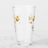 Herbsthochzeit mit Namen & Date Glas in der Liebe (Links)