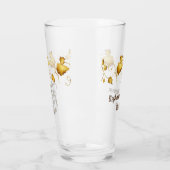 Herbsthochzeit mit Namen und Datum in der Liebe Glas (Links)